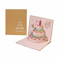 3D Pop Up Greeting Cards Led Light Happy Birthday Music Card