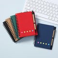 Eco Spiral Notebook With Sticky Pen Set