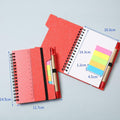 Spiral Notebook With Sticky Pen And Ruler