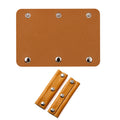 Leather Handbag Handle Wrap Cover with 3 Clasps