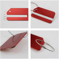 Aluminum Metal Square Luggage Tag