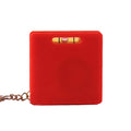 Square Measuring Tape Keychain With Level
