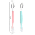 Stainless Steel Baby Dual-Headed Fruit Puree Scraping Spoon