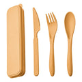 Portable Wheat Straw Cutlery Set