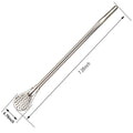 Stainless Steel With Filter Spoon Drinking Stirring Straws