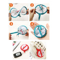 Folding Handle Fan With Plastic Handle
