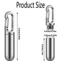 Portable Stainless Steel Medicine Bottle For Keychain