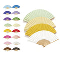 Bamboo Folding Hand Fan With Lightweight Silent Cooling