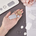 Silver Rectangle Keychains