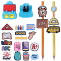 Pencil Topper Decoations Cute Silicone Pen Clip
