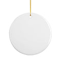 Full Color 3" Ceramic Christmas Pendant