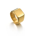 Square Titanium Steel Ring