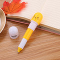 Mini Capsule Shape Stretchy Ball Pen With Cute Cartoon Emoji
