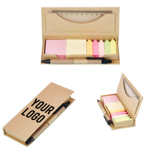 Long Box Sticky Note Set With Ruler And Pen