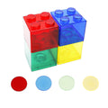 Transparent Plastic Building Block Piggy Bank