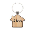 Bamboo-Metal Keychain