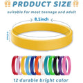 Solid Color Silicone Wristbands, Suitable For Teens & Adults