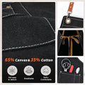 Adjustable Cross Back Waterproof Canvas Apron
