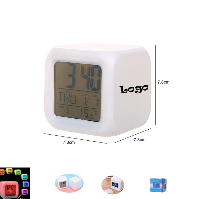 Digital Alarm Clocks with Color Changing Night Light