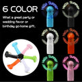 Rechargeable Mini Flash Led Fan With Editable Message