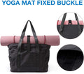 Women'S Shoulder Tote Bag With Zip And Yoga Mat Closure