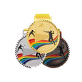 Metal Badminton Medal With Lanyard