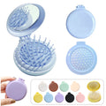 Foldable Hair Brush With Mirror