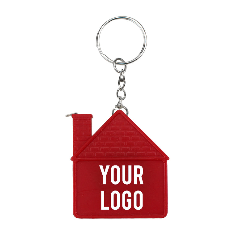 House Shaped Tape Measure Keychain