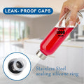18 Oz Clear Glass Bottle With Stainless Steel Lid