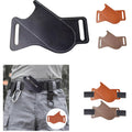 PU Leather Waist Mounted EDC Folding Knife Sheath