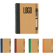 Classic Style Kraft Paper Notebook W/Pen