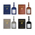 Leather Passport Holder Cover And Luggage Travel Bag Tag Set