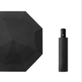 Triple Fold Black Rubber Sunshade Umbrella