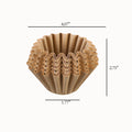 8-12 Cups 50 pack Natural Unbleached Coffee Filter