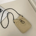 One Shoulder Crossbody Drawstring Bag