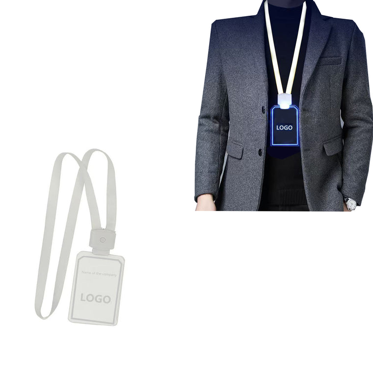 Luminous ID Card Badge With Lanyard