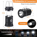 Small Camping Solar Rechargeable Usb Led Flashlight