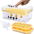 Double Layer Ice Tray For Press Type With Box And Shovel