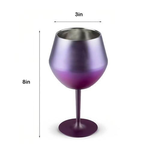 14oz Stainless Steel Detachable Champagne Goblet Wine Glass