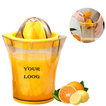 Handheld Dual Press Manual Juicer With Scale Measuring Cup