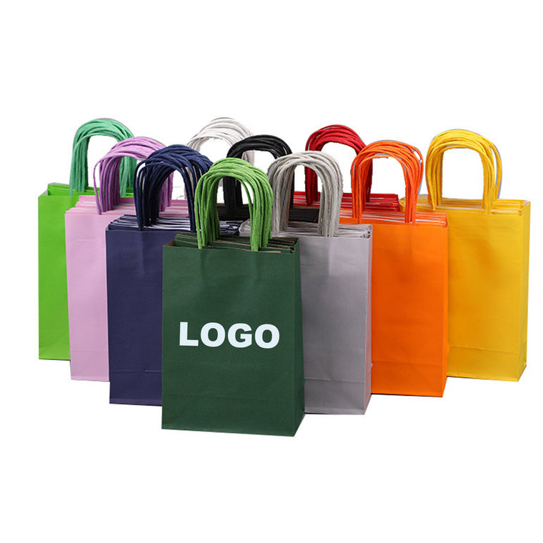 Full-Color Customizable Portable Kraft Paper Bags