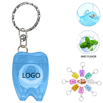 Portable Dental Floss Keychain