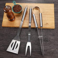 3 Piece Stainless Steel Grill Tool Set With Storage Bag