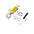 Leather Keychain Accessories Metal Car Key Chain Ring