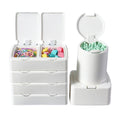 Press-Type Desktop Mini Storage Box Set Of 3 For Office