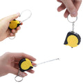Mini Tape Measure Keychain Rubber Grip