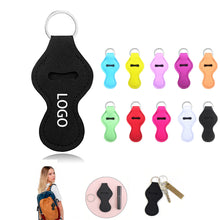 Neoprene Lipstick Holder Keychain