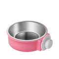 Removable Stainless Steel Hanging Pet Cage Bowl Coop Cup