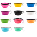 12Oz Custom Multi-Color Collapsible Pet Bowl With Keychain
