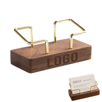Walnut Wood Business Card Holder